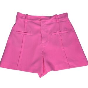 ZARA High Waisted Bubblegum Pink Shorts Size M New without Tags
